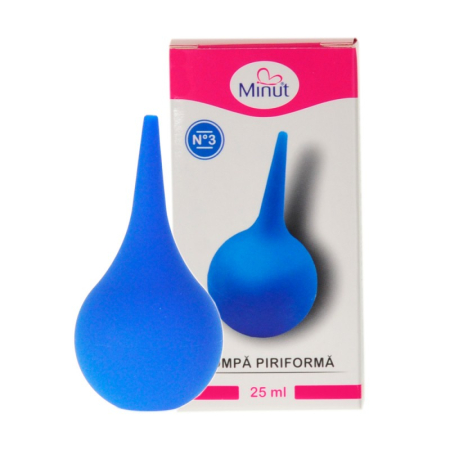 Aspiratoare Nazale - Aspirator pompa piriforma Nr. 3, 25 ml - Minut