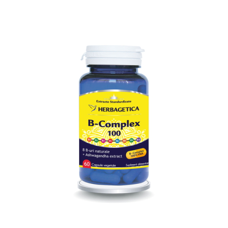 Antistres - B Complex 100, 60 capsule - Herbagetica