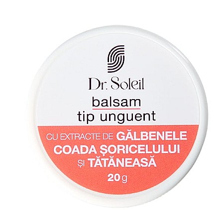 Unguente - Balsam Tip Unguent cu Extract de Galbenele Coada Soricelului si Tataneasa, 20 gr - Dr. Soleil