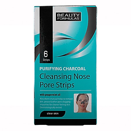 Ingrijire Fata - Benzi Curatare pentru Nas cu Carbune, 6 bucati - Beauty Formulas