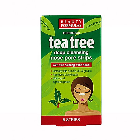 Ingrijire Fata - Benzi Curatare pentru Nas cu Extract de Arbore de Ceai, 6 bucati - Beauty Formulas