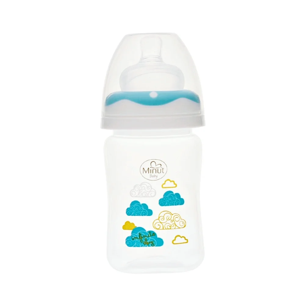 Suzete si Biberoane - Biberon gat larg, 150 ml - Minut Baby