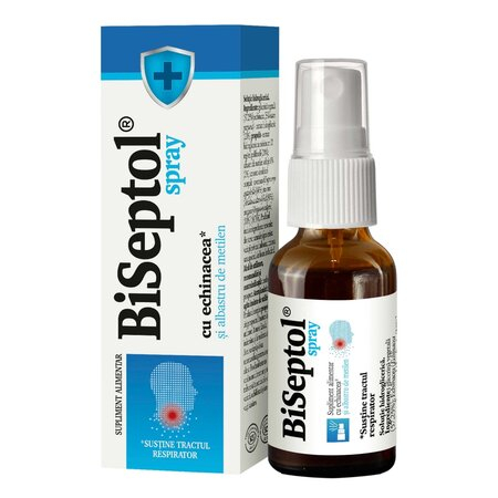 Vitamine si Suplimente - Biseptol Spray cu Albastru de Metilen si Echinacea, 20 ml, Dacia Plant