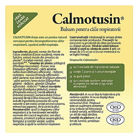 Calmotusin fara zahar, 20 bomboane - Dacia Plant [2]