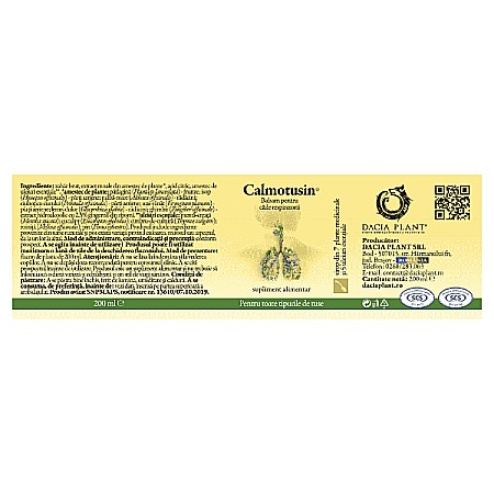 Calmotusin sirop, 200 ml - Dacia Plant [2]