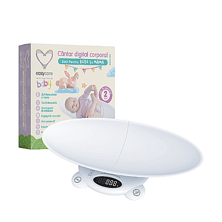 Cantare - Cantar digital corporal 2 in 1 pentru bebe si mama - Easycare
