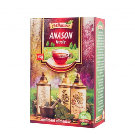 Ceaiuri - Ceai Anason Fructe, 50 g - AdNatura