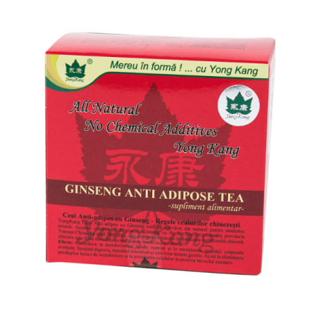 Ceaiuri - Ceai antiadipos cu ginseng, 30 plicuri - Yong Kang International China