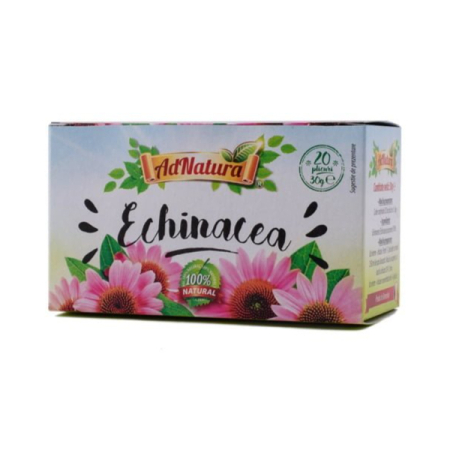 Ceaiuri - Ceai Echinacea, 1.5 g 20 pliculete - AdNatura