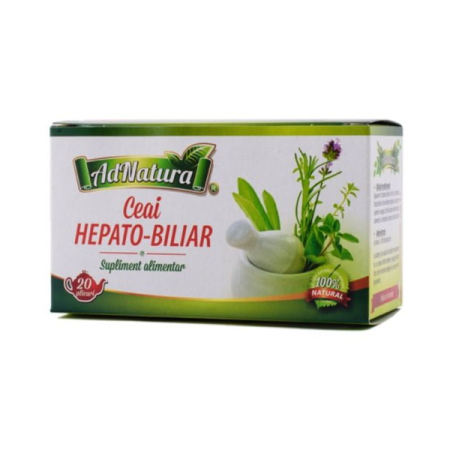 Ceaiuri - Ceai Hepato-Biliar, 1.5 g 20 pliculete - AdNatura