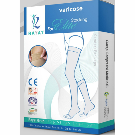 Ciorapi compresivi cu chilot, Clasa I, varf inchis, bej, marimea XL - I Rayat AM [1]