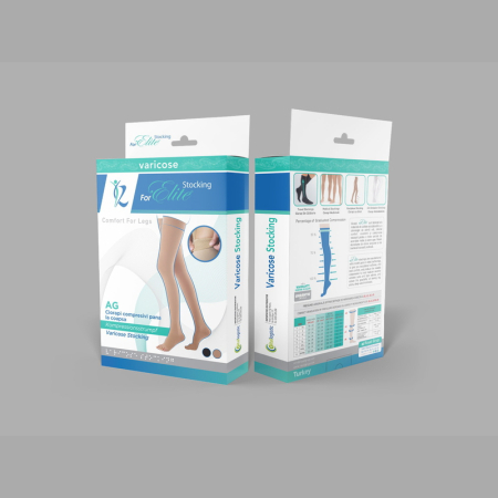 Ciorapi compresivi cu chilot, Clasa I, varf inchis, negru, marimea L - I Rayat AM [2]