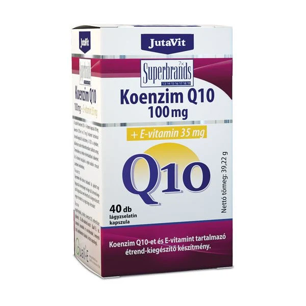 Imunitate Adulti - Coenzima Q10 100 mg + Vitamina E 35 mg 40 Capsule Gelatinoase Moi, JutaVit