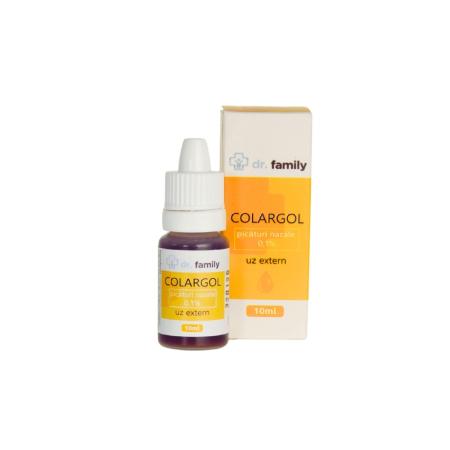 Colargol picaturi nazale 0.1% 0-2 ani, 10 g - Dr. Family [1]
