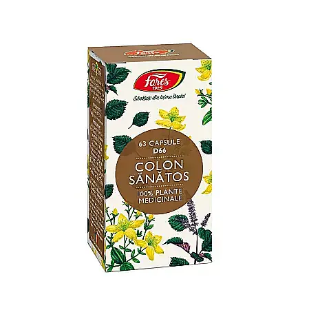 Digestie - Colon Sanatos, D66, 63 capsule - Fares