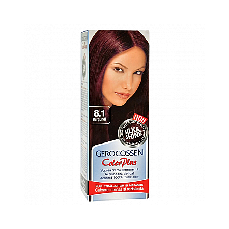 Vopsea Par - Vopsea de par Color Plus Nr. 8.1 Burgundi, 50 g - Gerocossen