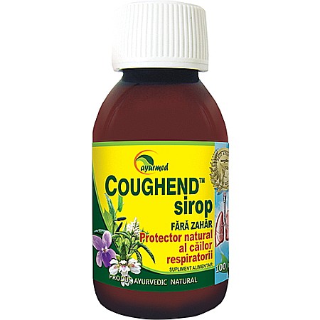Siropuri de Tuse - Coughend sirop fara zahar, 100 ml - Ayurmed