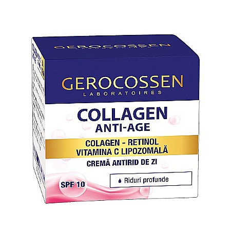 Creme de Fata - Collagen Crema Antirid Zi pentru Riduri Profunde, 50 ml - Gerocossen