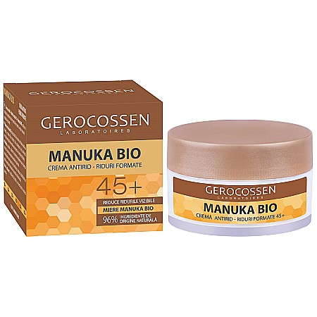 Creme de Fata - Manuka Bio Crema Antirid pentru Riduri Formate 45+, 50 ml - Gerocossen