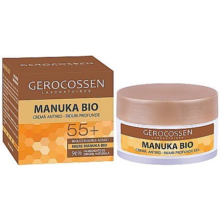 Creme de Fata - Manuka Bio Crema Antirid pentru Riduri Profunde 55+, 50 ml - Gerocossen