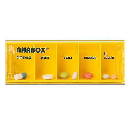 Organizatoare de Medicamente - Organizator medicamente zilnic, 1 bucata - Anabox