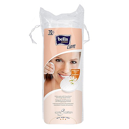 Servetele si Dischete - Dischete Demachiante Rotunde cu Extract de Portocala, 70 bucati - Bella