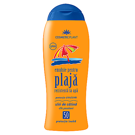 Dermato-Cosmetice - Emulsie plaja adulti SPF 50, 200 ml - Cosmetic Plant