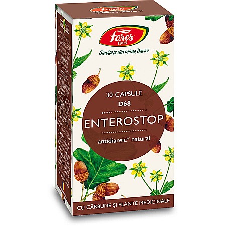 Digestie - Enterostop, D68, 30 capsule - Fares
