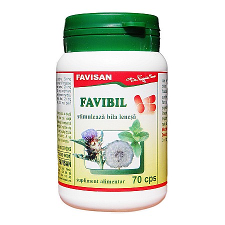 Digestie - Favibil, 70 capsule - Favisan