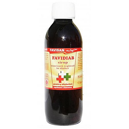 Diabet - Sirop Favidiab, 250 ml - Favisan