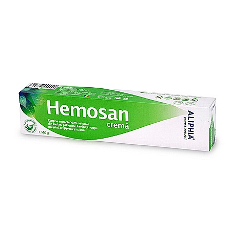 Hemoroizi - Hemosan Crema, 40 g - Exhelios