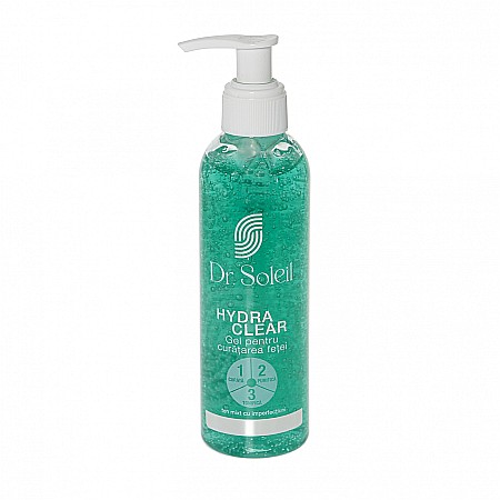 Demachiere si Curatare Ten - Gel Pentru Curatarea Fetei 3 in 1 Hydra Clear, 200 ml - Dr. Soleil