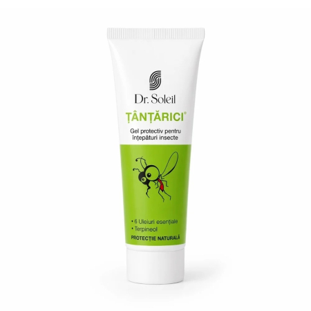 Gel protectiv insecte cu 6 uleiuri esentiale Tantarici, 50 ml, Dr. Soleil [1]