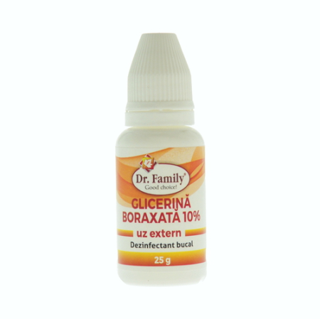 Tratamente Bucale - Glicerina Boraxata 10 %, 25 G - Dr.Family