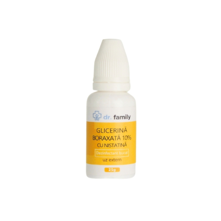 Tratamente Bucale - Glicerina Boraxata 10% cu Nistatina, 25g - Dr. Family