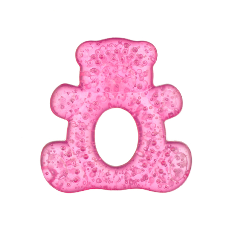 Jucarii dentitie - Inel dentitie cu gel - Urs, +3 luni - Minut Baby