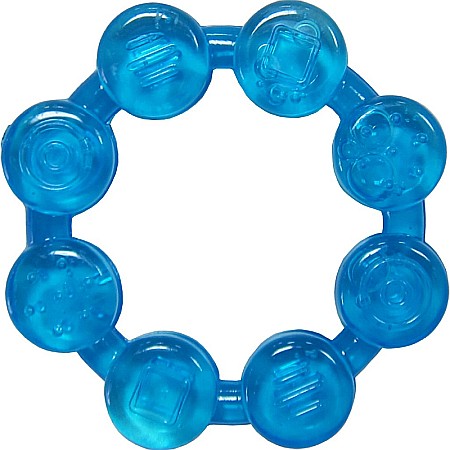 Jucarii dentitie - Inel dentitie cu maner +3 luni - RO222 - Primii Pasi