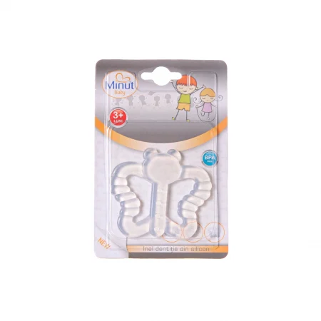 Inel dentitie silicon, +3 luni - Minut Baby [2]