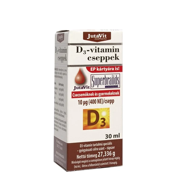 Imunitate Adulti - JutaVit Picături De Vitamina D3 30 ml