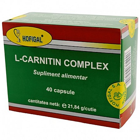 Vitamine si Suplimente - L-Carnitin Complex, 40 capsule - Hofigal