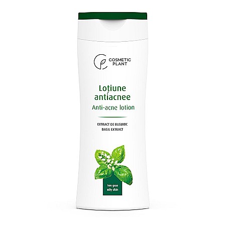 Ingrijire Fata - Lotiune Antiacnee cu Extract de Busuioc, 200 ml - Cosmetic Plant