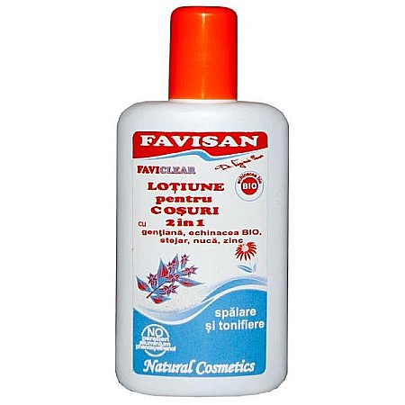 Ingrijire Fata - Lotiune pentru cosuri 2 in 1, 70 ml Gentiana - Faviclear - Favisan