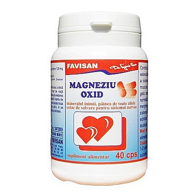 Reumatologie si Traumatisme - Magneziu Oxid, 40 Capsule - Favisan
