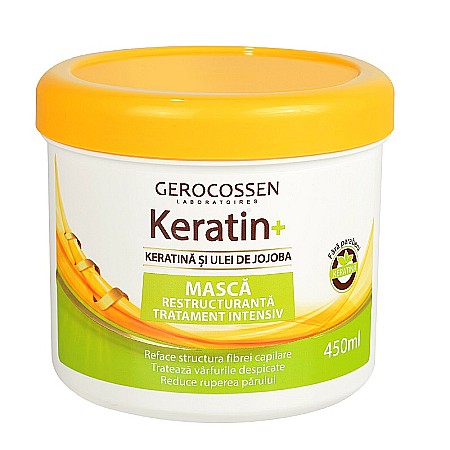Masca Par - Keratin+ Masca Par Restructuranta, 450 ml - Gerocossen