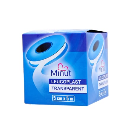 Comprese si Plasturi pentru Rani - Leucoplast transparent, 5 cm x 5 m - Minut