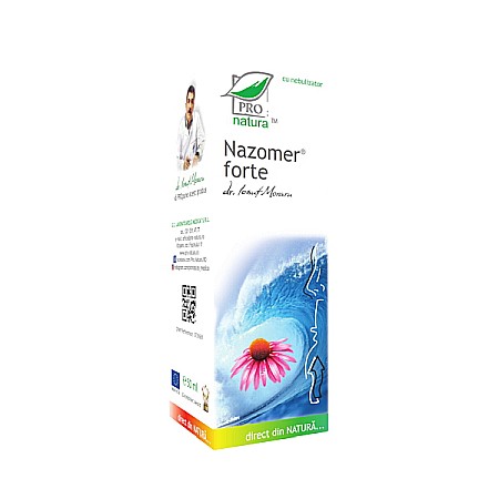Solutii Nazale - Nazomer Forte cu nebulizator, 30 ml - Pro Natura