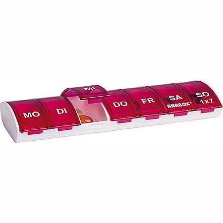 Organizatoare de Medicamente - Organizator medicamente saptamanal, 1 x 7 - Anabox
