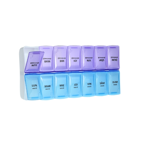 Organizator Medicamente Săptămânal 14 Compartimente Minut [1]