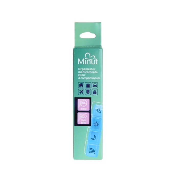 Organizator Medicamente Zilnic 4 Compartimente Minut [4]