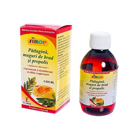 Metabolism - Sirop cu muguri de brad, cu patlagina si propolis, 200 ml - Elidor